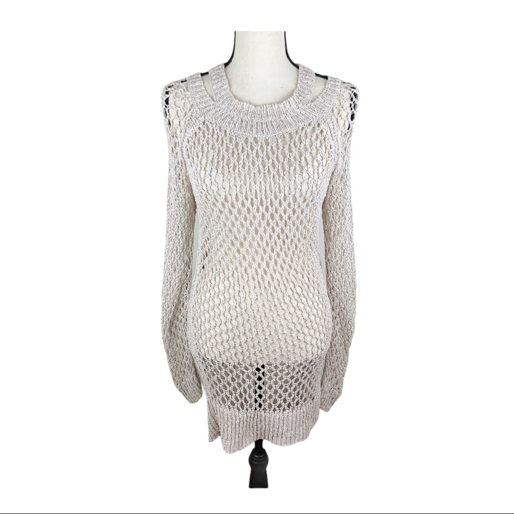 All Saints Open Weave Knit Dress/Tunic Sz 6